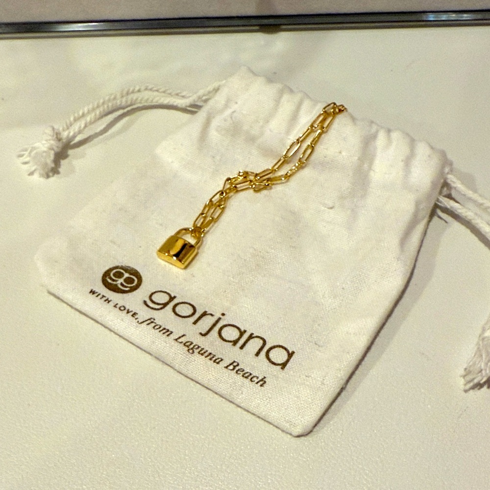 Gorjana Gold Padlock Chain Jewelry
